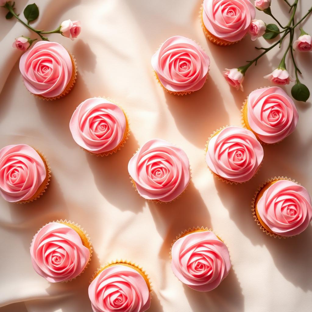 Pink Vanilla Cupcakes
